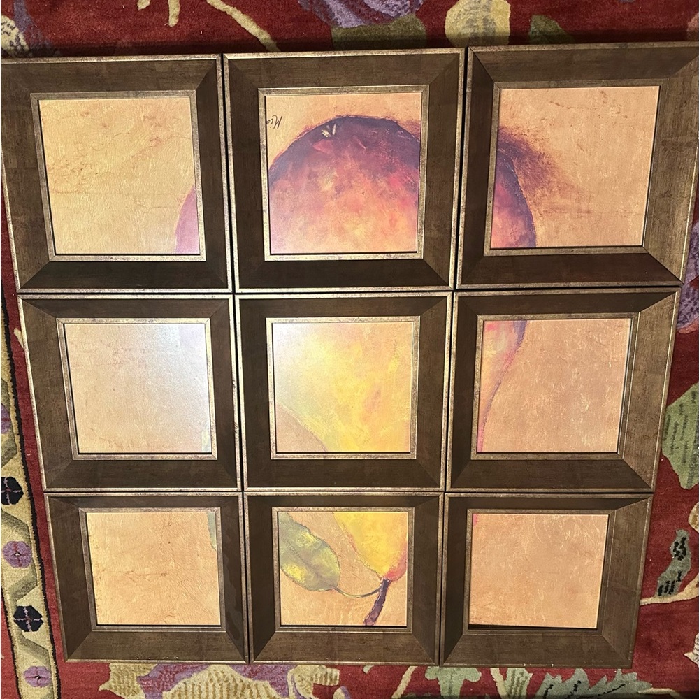 Framed Pear Wall Art